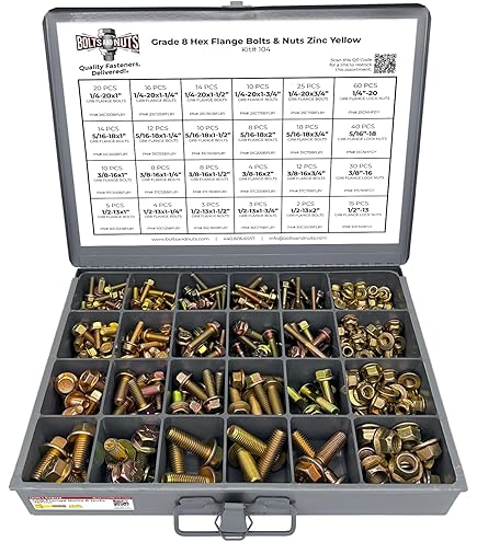 Metric Class 10.9 Hex Flange Frame Bolts & Nuts Zinc Yellow